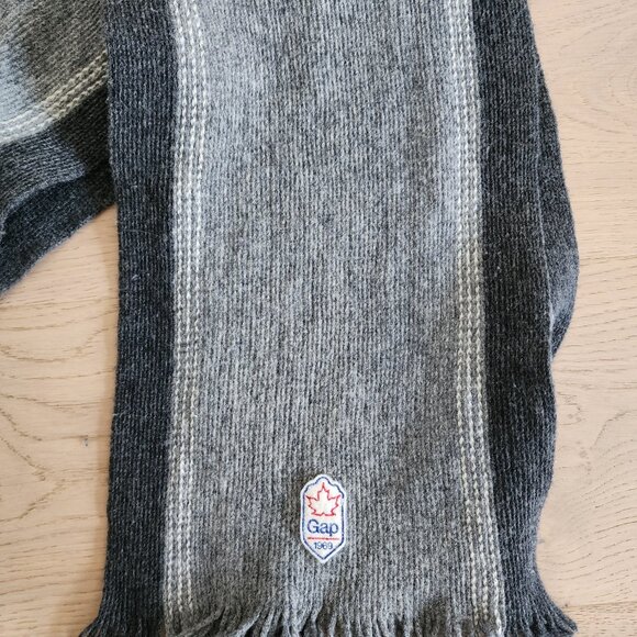 Men's cozy Gap scarf charcoal and grey - Picture 5 of 7